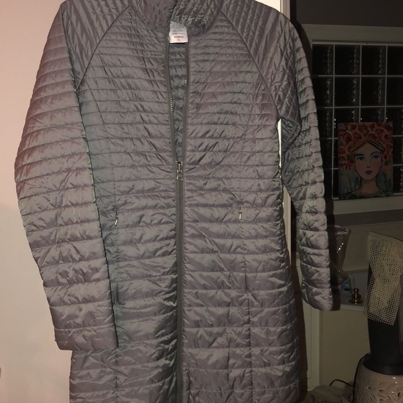 Patagonia ladies size Small  full length parka coat dark gray - Picture 2 of 4